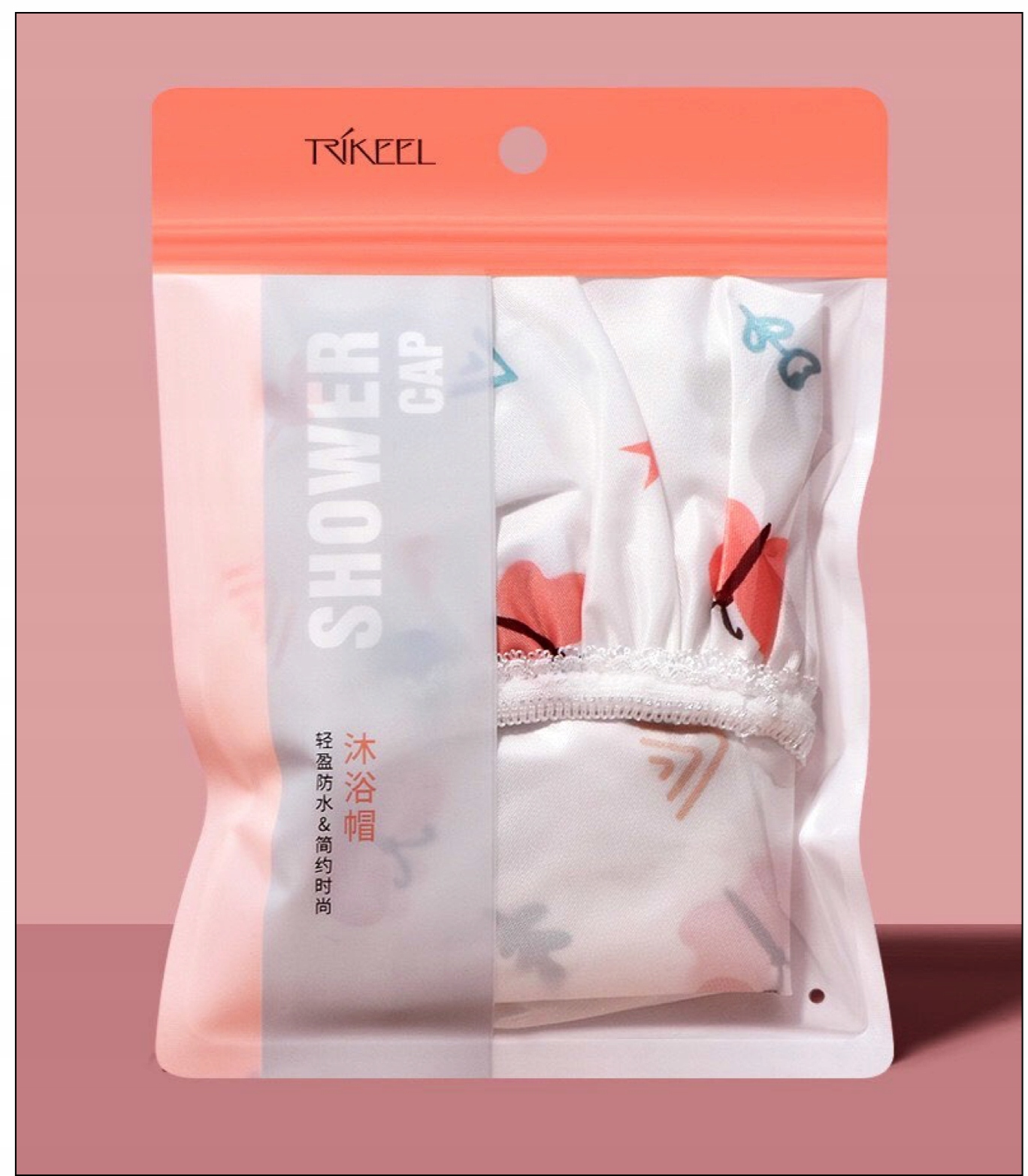 CZEPEK POD PRYSZNIC CZEPEK NA GŁOWĘ WODOODPORNY CZEPEK DO KĄPIELI NA WŁOSY