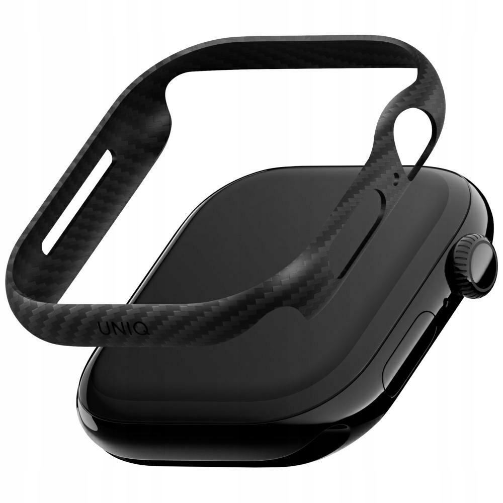 Etui Uniq Keva Verge do Apple Watch Series 10 11 42mm czarny