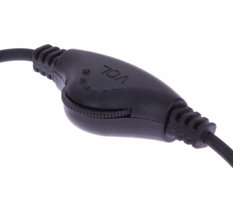 PRZEDŁUŻACZ DO SŁUCHAWEK REGULACJA GŁOŚNOŚCI 1,2m Kolor dominujący czarny