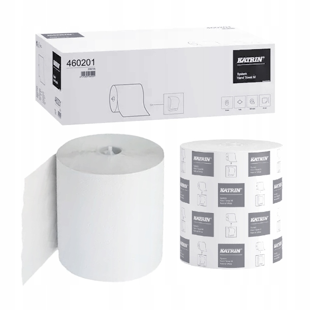 Levně Ručník V Roli Katrin Basic System Hand Towel 180 m 1 W Bílý 6 ks