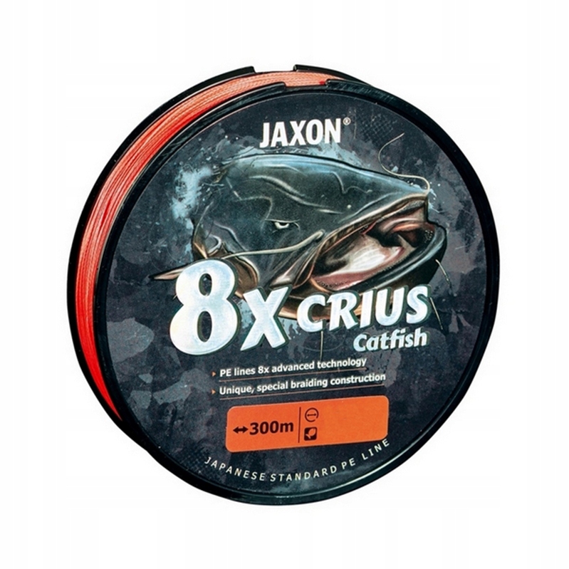 Jaxon Crius 8x Catfish Orange 0.50 mm 300 m Plecionka Sumowa