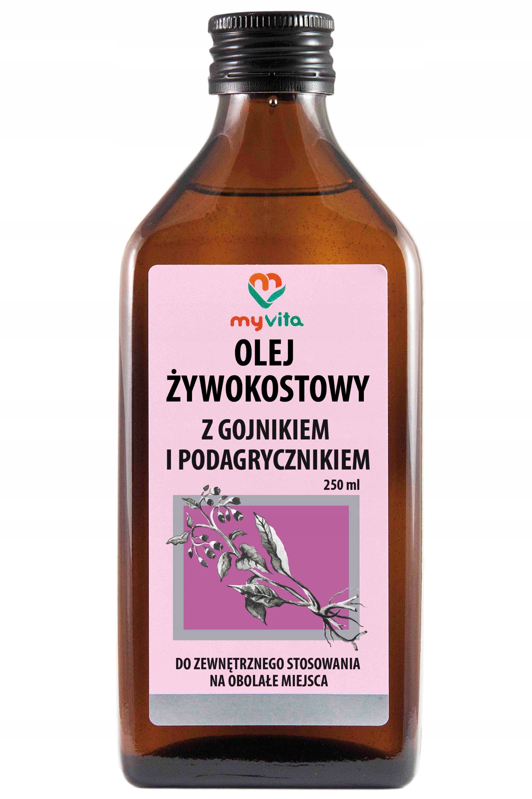 

Olej żywokostowy z gojnikiem MyVita 250 ml