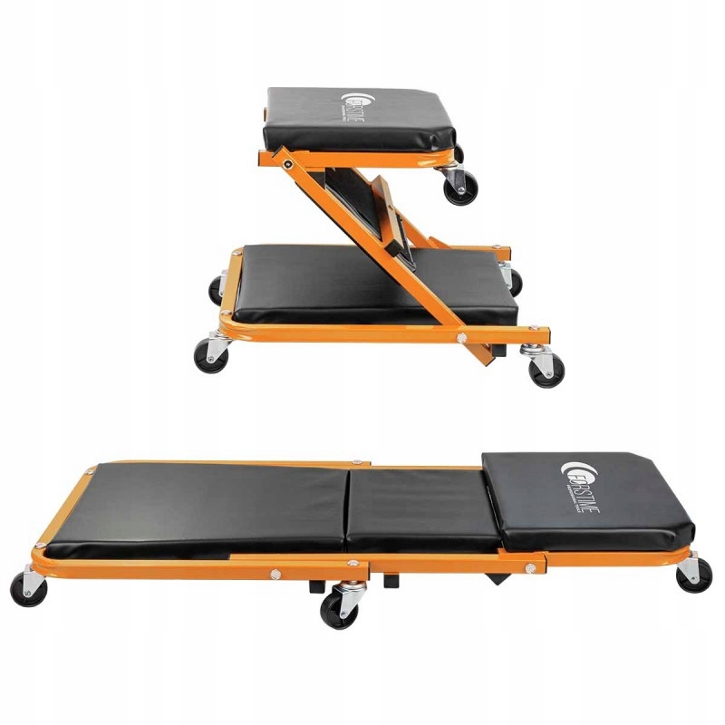 LEŻANKA WARSZTATOWA SKŁADANA TABORET LEŻAK 2W1 MAX 150KG SIEDZISKO STOŁEK Kod producenta 59683