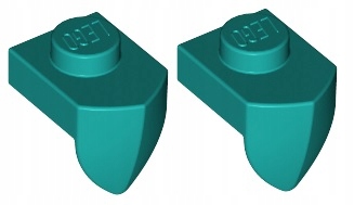 

Lego Płytka 1x1 Ząb Turkusowy (15070/6210445) x2