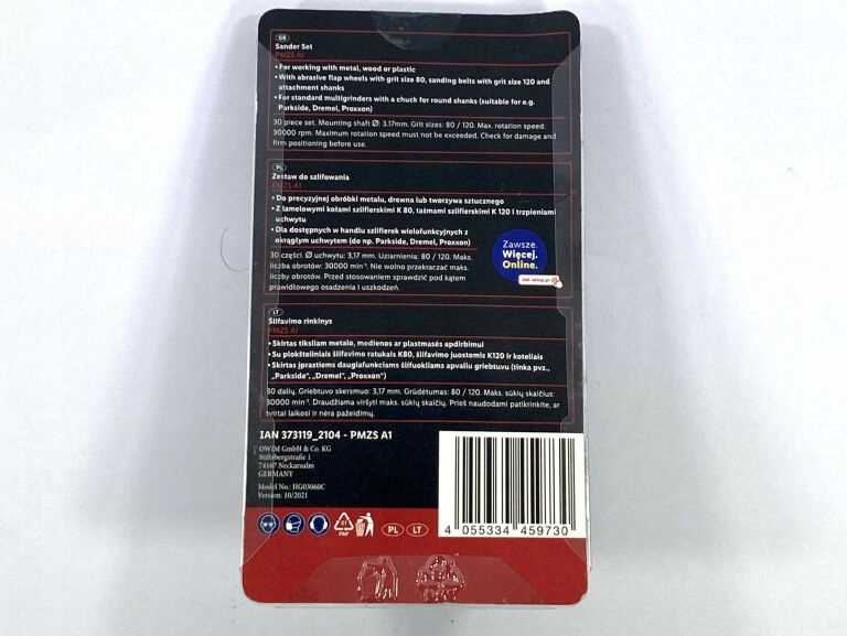 PARKSIDE ZESTAW DO SZLIFIEREK PMZS A1 - 30 SZT. Liczba elementów w zestawie 30 szt.