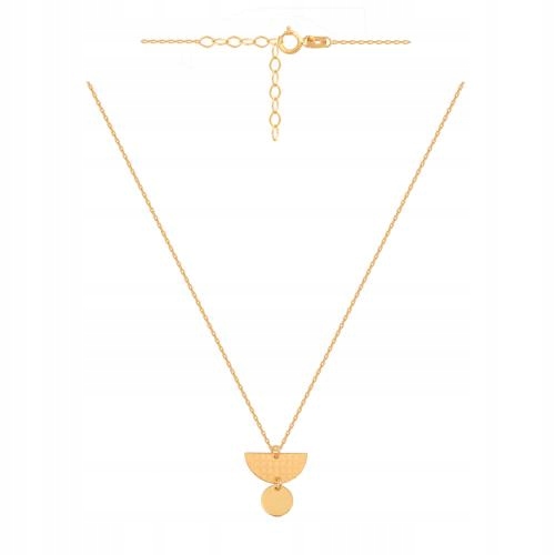 Zlatý náhrdelník 585 s prvky v orientálním stylu zdobený čtverečky