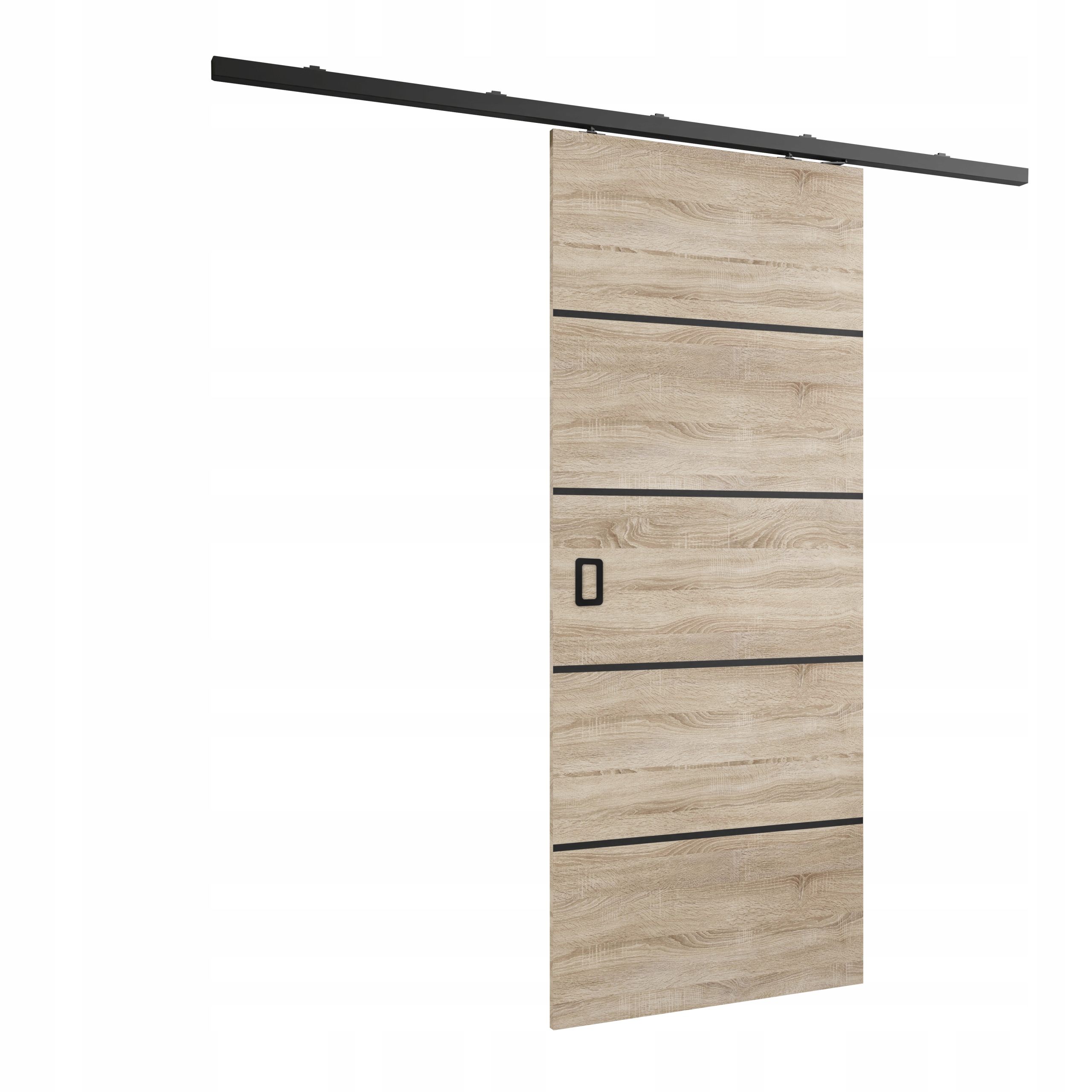 Posuvné nástěnné dveře HS-45 Wermo Plus 90 dub sonoma