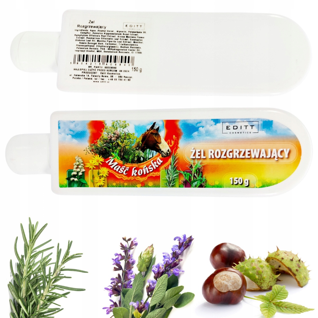 

Maść Końska Ziołowy Żel Rozgrzewający 150g