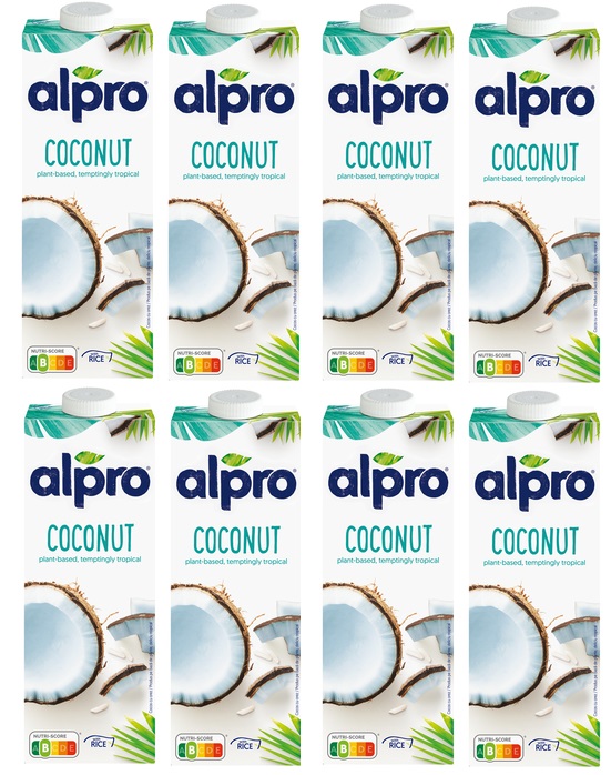 Alpro Kokosový Nápoj S Přídavkem Rýže S Vápníkem Bez Laktózy Bez Lepku 8x1L