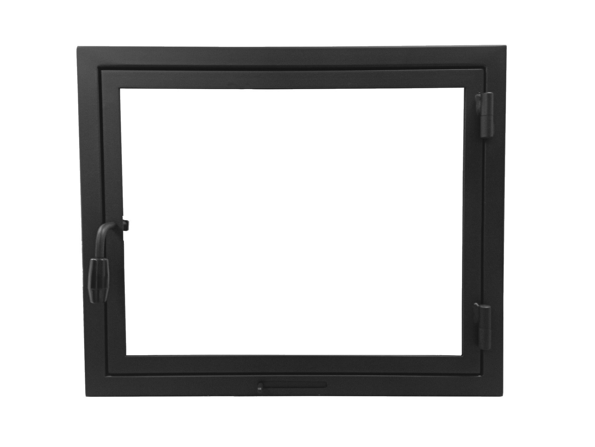 Dvířka rámeček do krbu pro kamna šířka 90 cm výška 60 cm 90 x 60 cm P1 pravá