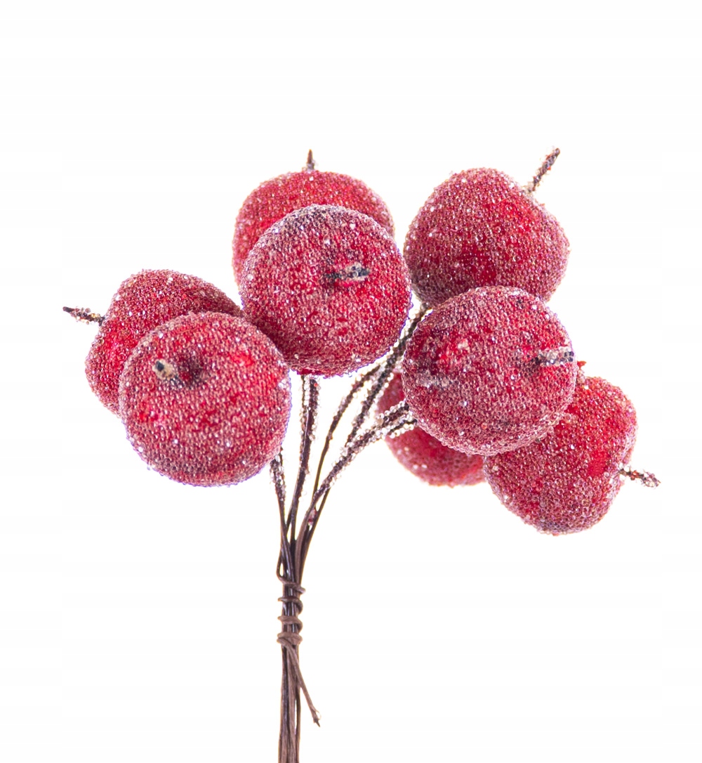 

Jabłuszka pokryte lodem czerwone na piku 8 sztuk