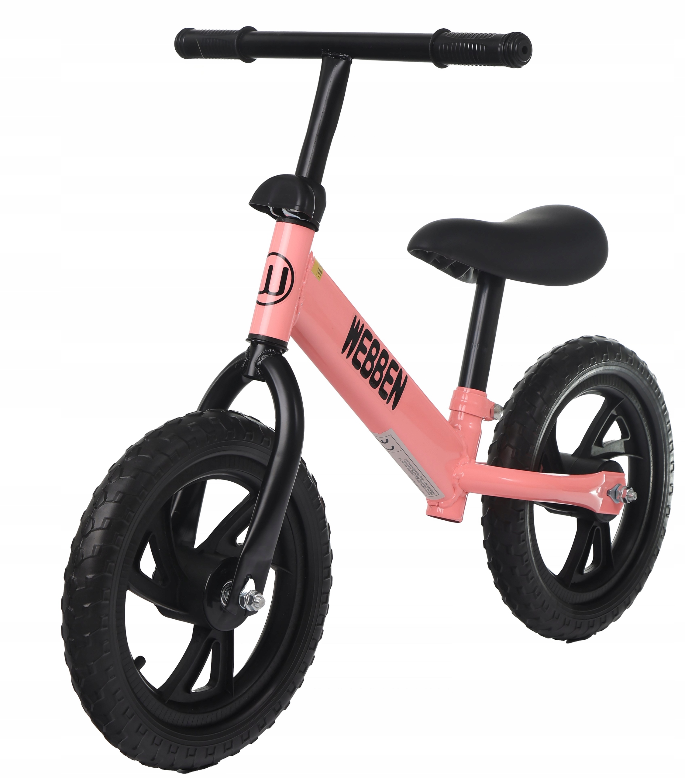 Różowy Bardzo lekki Rower biegowy dla dziewczynki Webben 12"