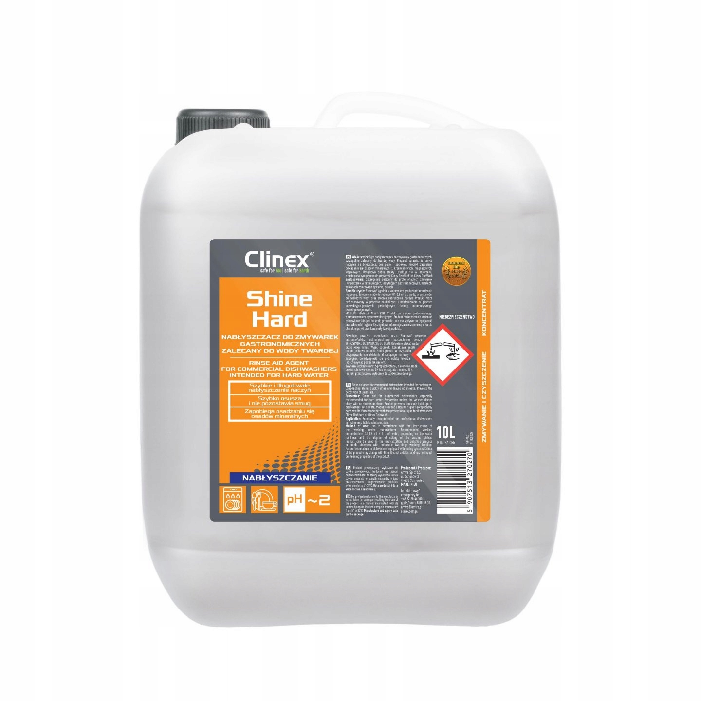

Nabłyszczacz do Zmywarek Clinex ShineHard 10L