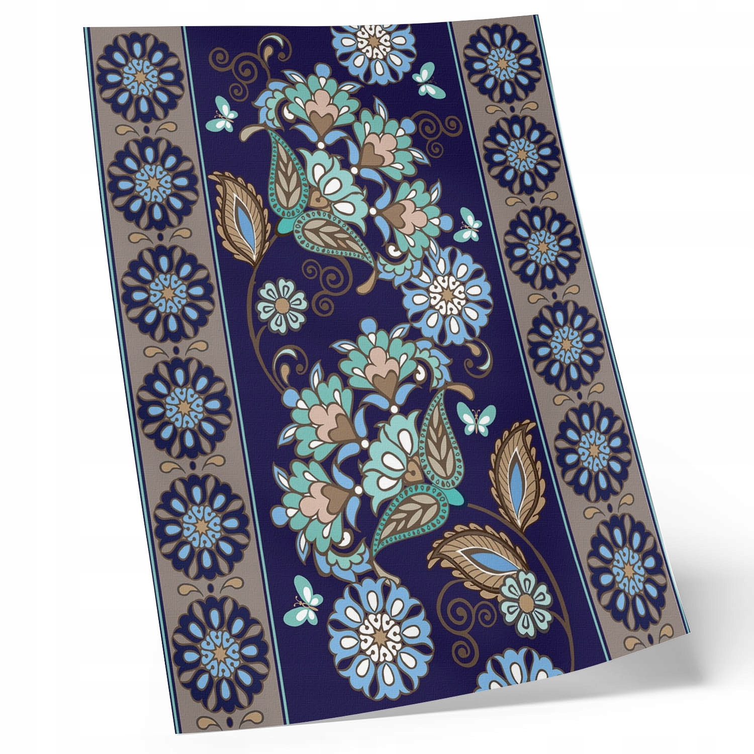 Terasový Koberec Pvc Outdoor na balkon Zahrada Patio Květinový ornament 120x180