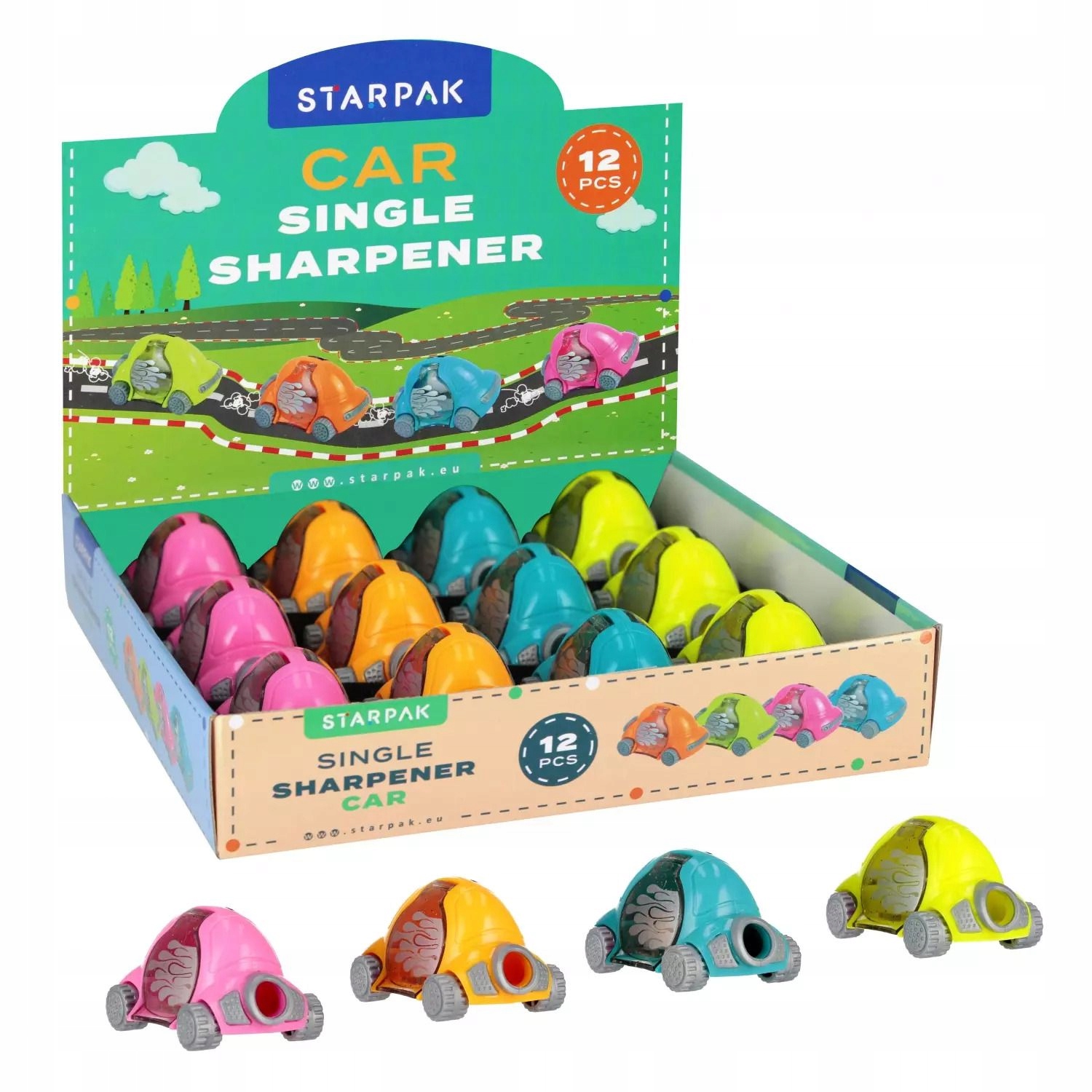 Temperówka plastikowa Pojedyncza Cars Display A 12 Starpak 540808 Starpak