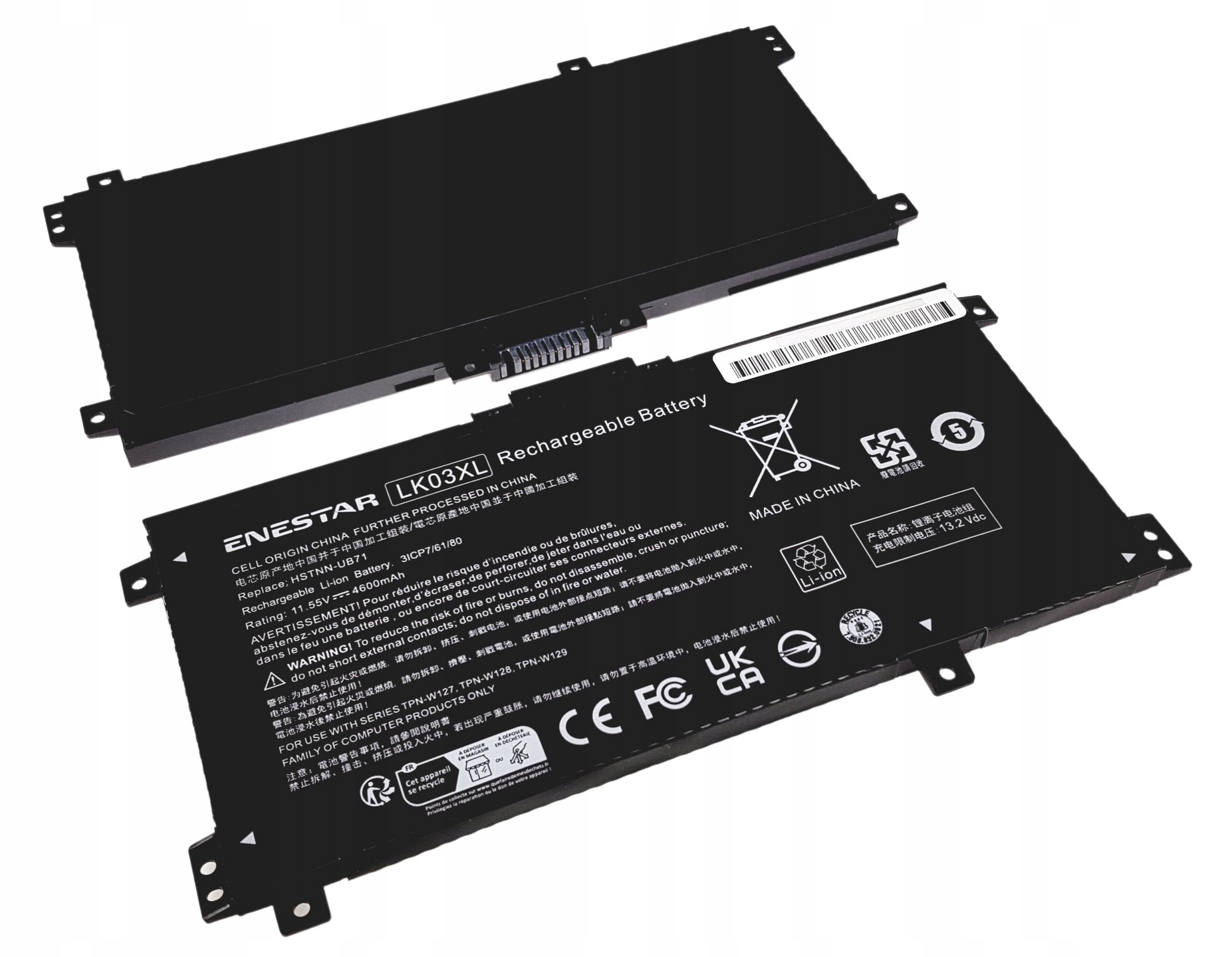 Bateria do Hp 916814-855 Envy 17-ae142ng 17-bw0003ng L09281-855 LK03XL