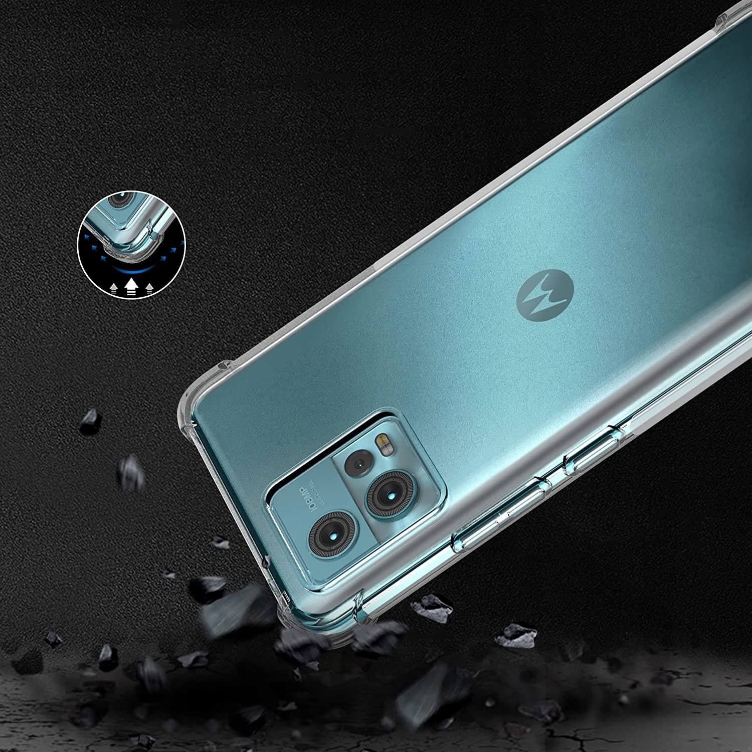 PANCERNE ETUI A-SHOCK do Motorola Moto G72 +SZKŁO Marka CosmoTel