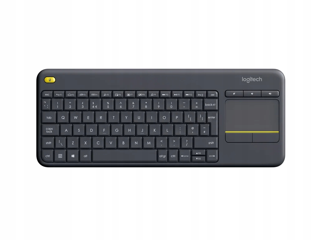 Klávesnica Logitech K400 Plus Tv čierna Qwerty