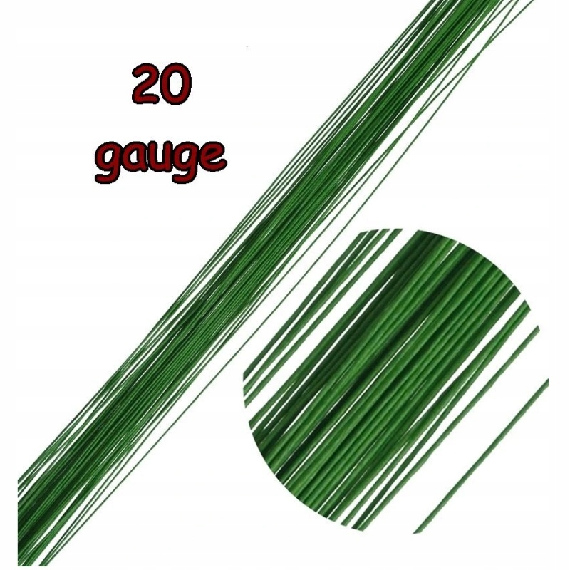 

Drut Florystyczny Zielony 20 gauge rozmiar 0,9 mm