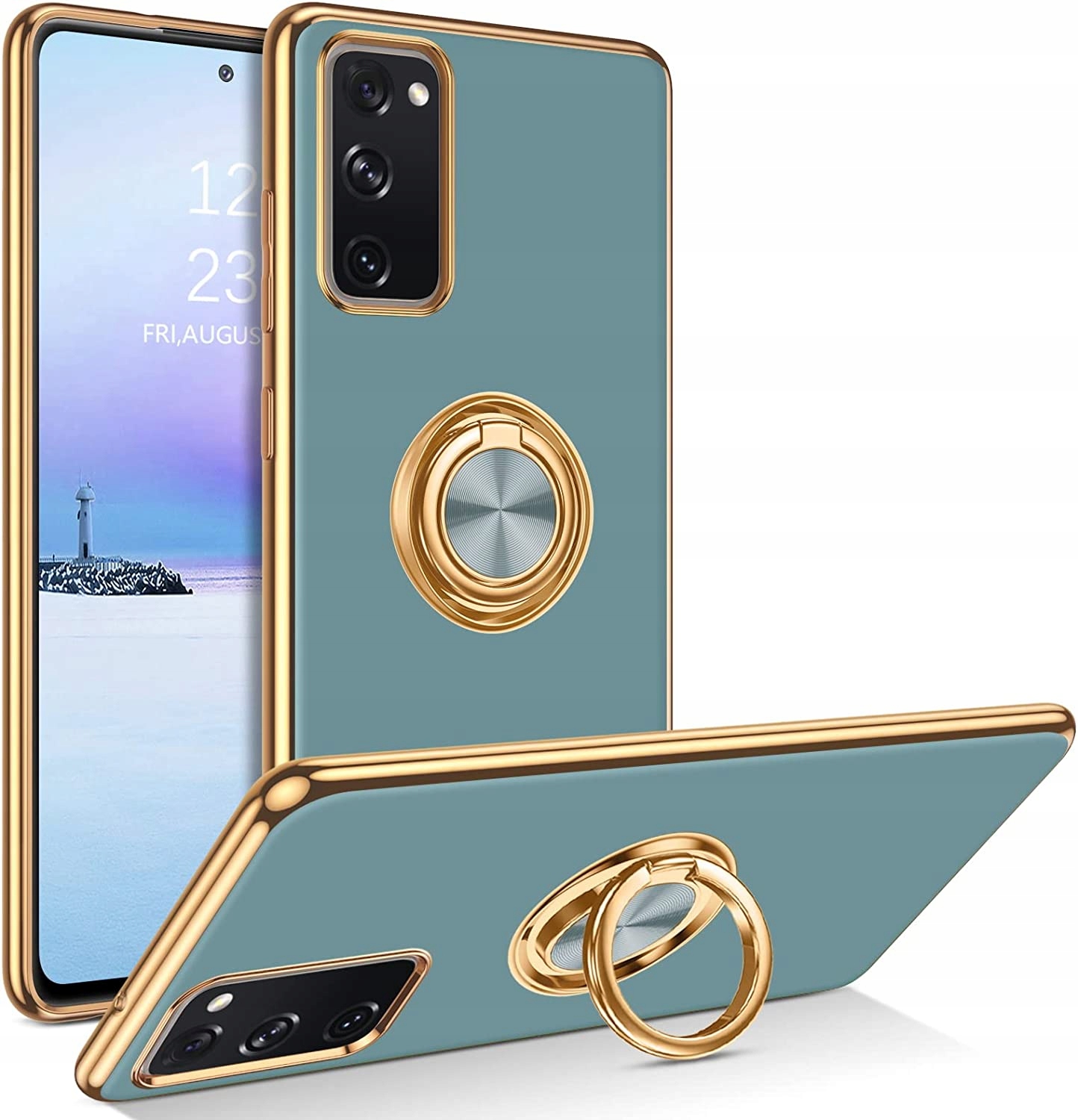 ETUI PLATING RING do Samsung Galaxy S20 FE +SZKŁO EAN (GTIN) 5903887155540