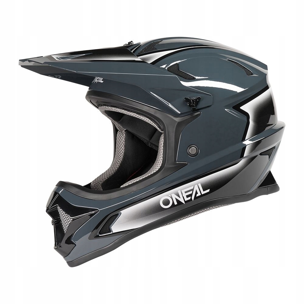 Duży kask na rower zjazdowy Mtb O'Neal Sonus Slick szary XL 61-62cm