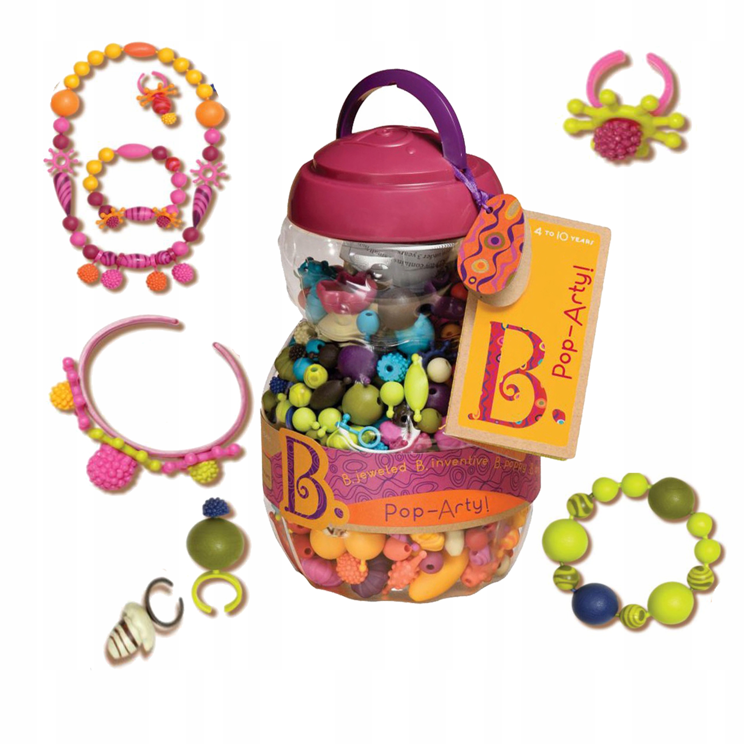 B.TOYS - BIŻUTERIA KORALIKI BRANSOLETKI 500 elem.