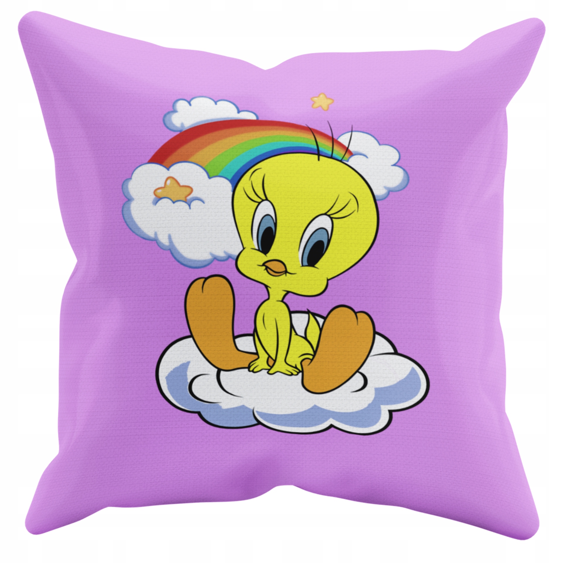 POSZEWKA NA PODUSZKĘ JAŚKA DO PRZEDSZKOLA TWEETY + IMIĘ GRATIS Kolor dominujący odcienie różu