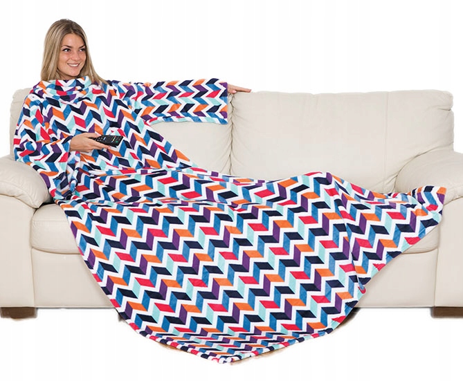 Značková Premium Příjemná Teplá Deka Mikina S Rukávy A Kapsou Kn