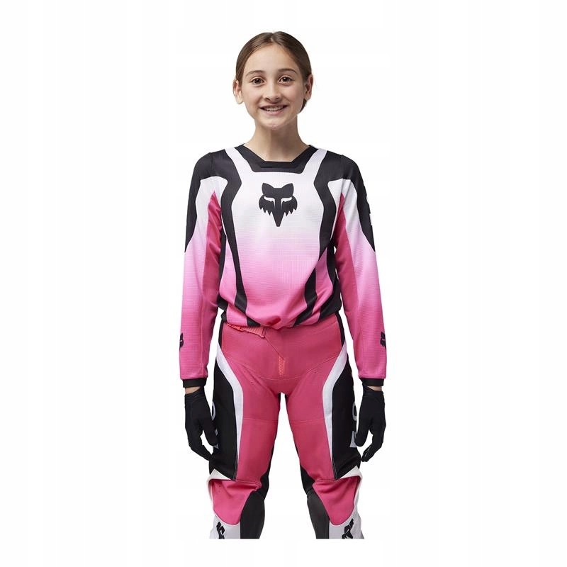 Detské crossové nohavice Fox Junior Girls 180 Lean Black/pink ružové Darčeky