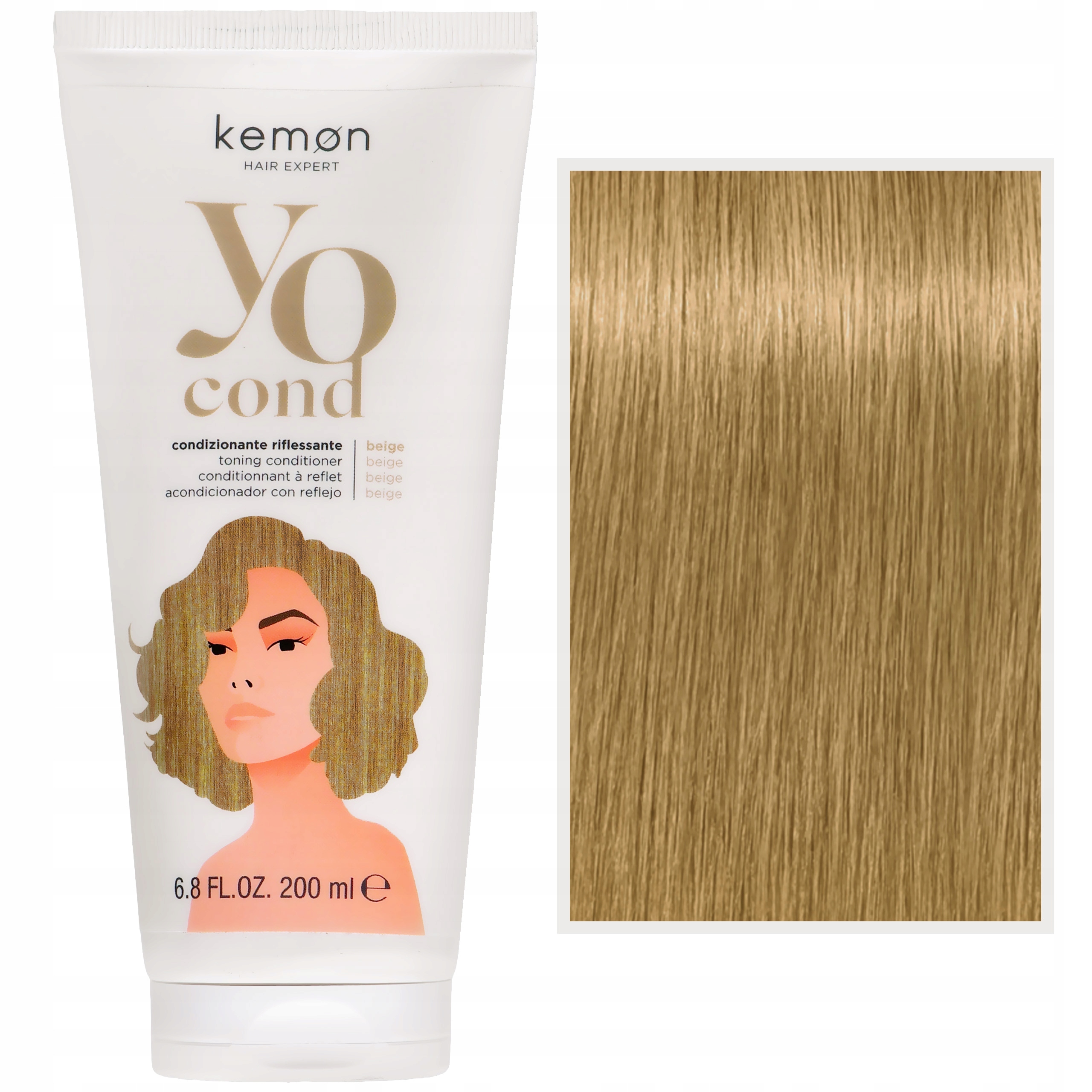 Osvěžená barva a lesk Kemon Yo Cond Beige kondicionér na vlasy 200 ml