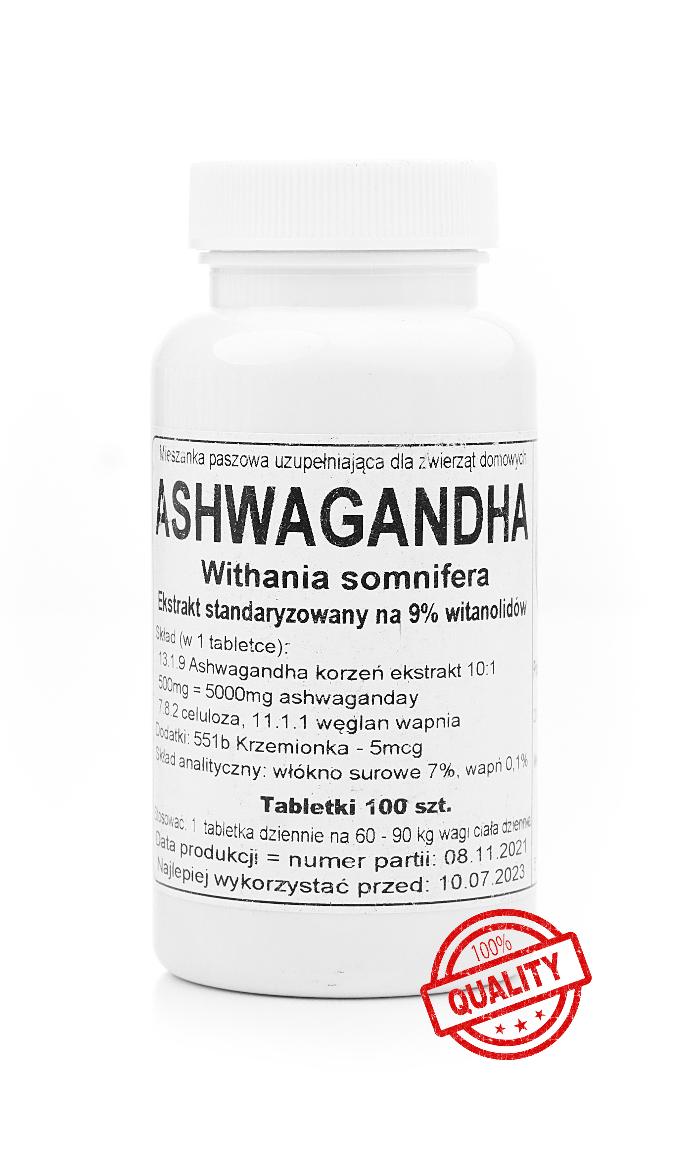 

Ashwaganda tabletki 500 mg 9% 100 szt Podkowa
