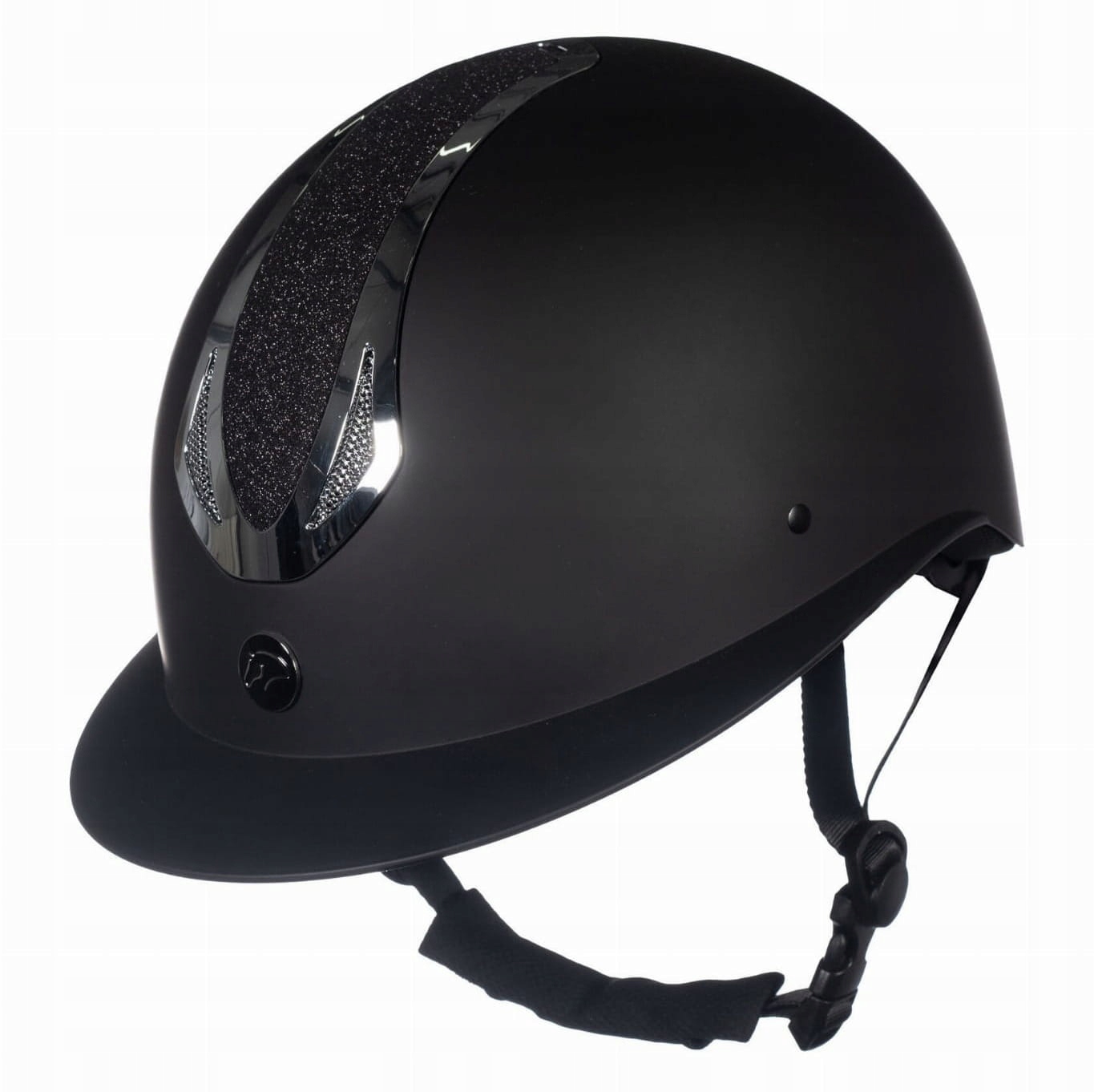 Hkm Helma Illusion černá/stříbrná 52-54 cm