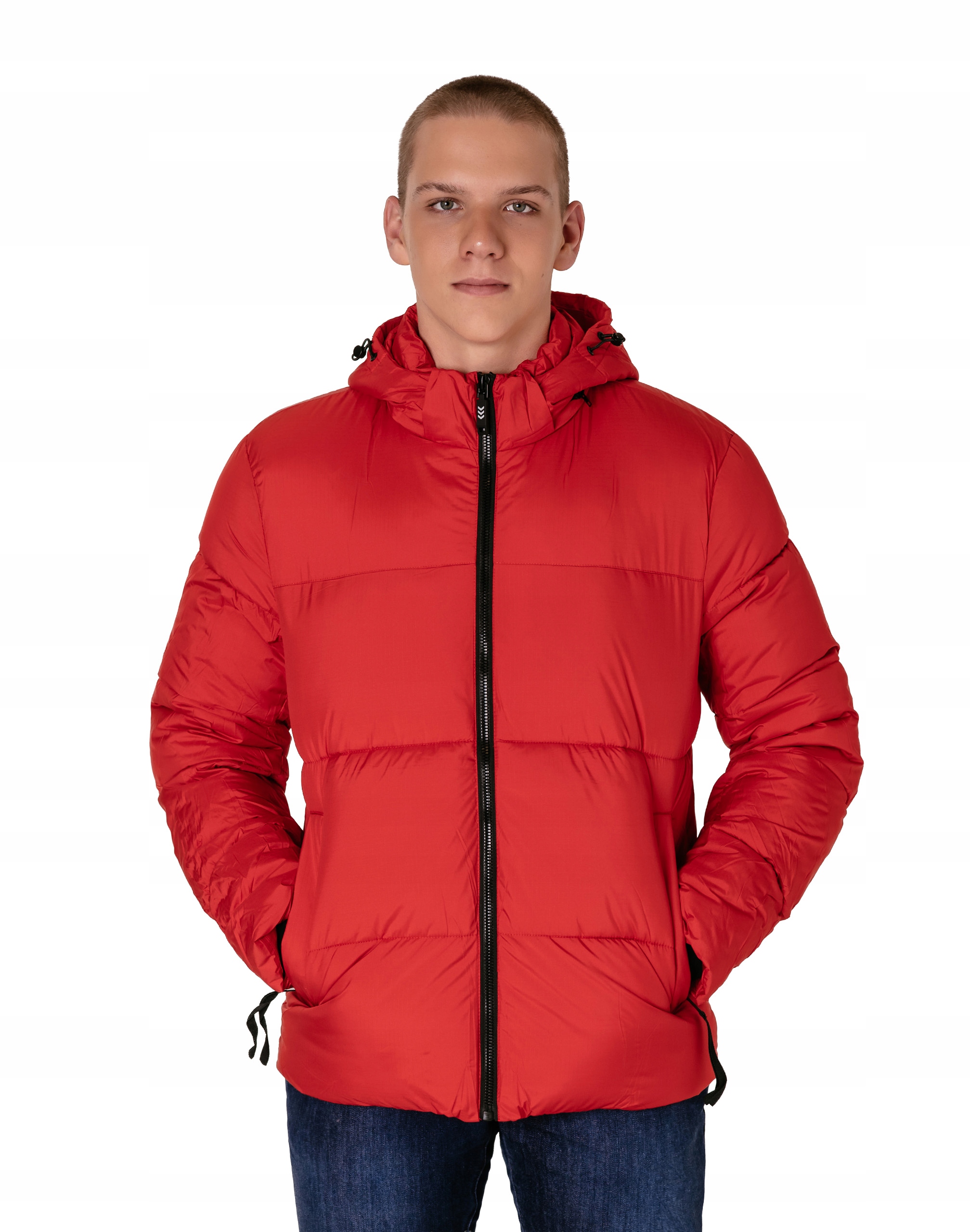 Ciepła Puchowa Ocieplana Kurtka Zimowa Męska Ocieplona na Zimę 88976-02 XL