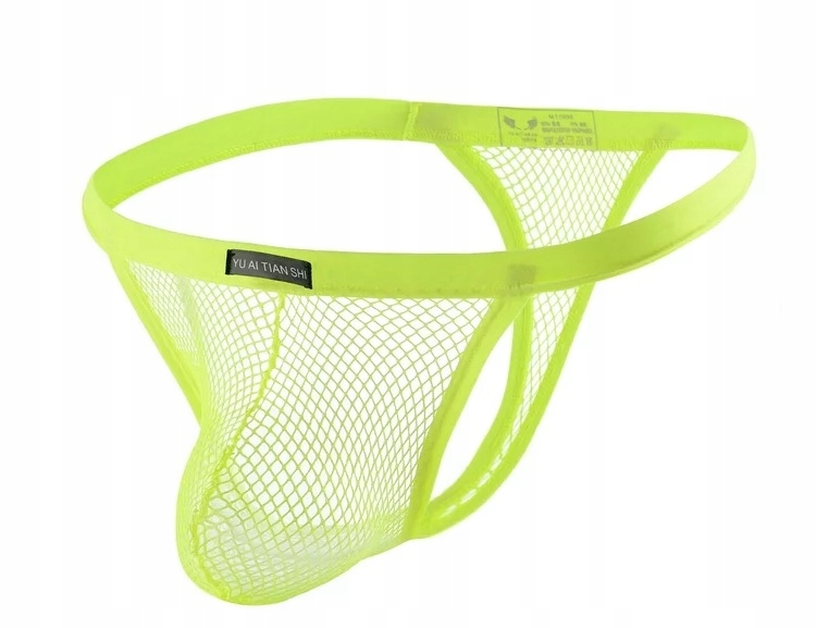SEXY NEONOWE MĘSKIE STRINGI SIATECZKA xxL