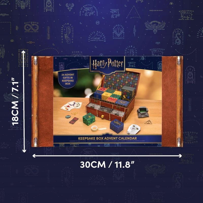 Адвент-календарь Harry Potter Keepsake Box, 24 сюрприза: блокноты, карточки, наклейки, закладки — фото 6