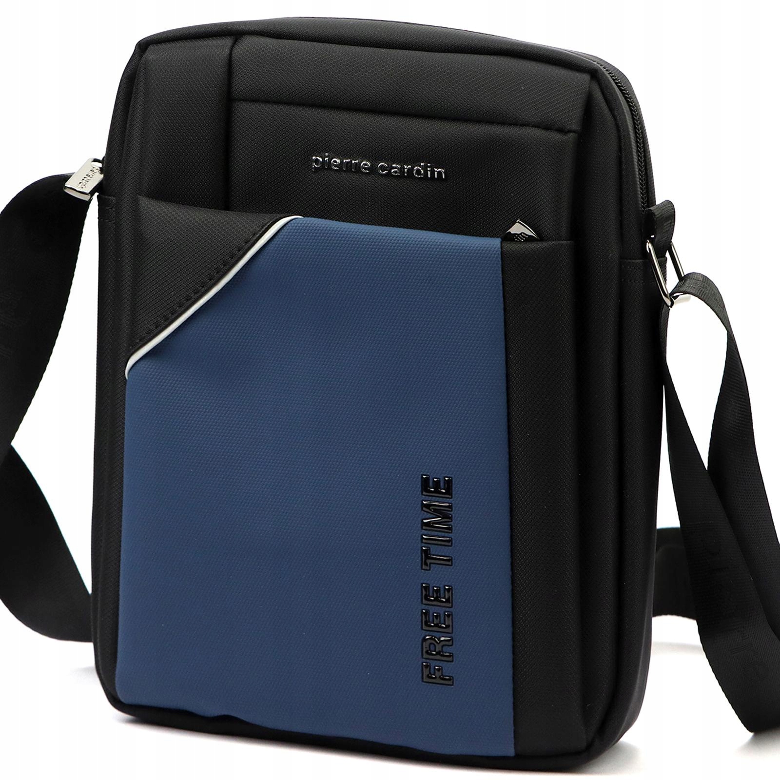 Pierre Cardin 2011 ALAN09 černá modrá pánská taška přes rameno