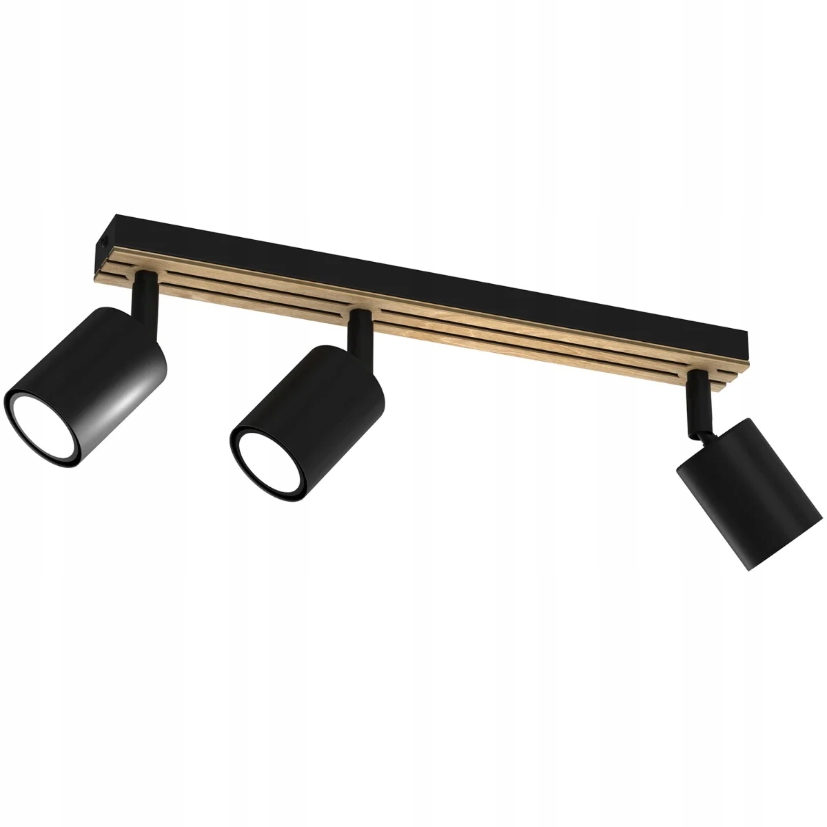 Luminex Terra Lišta 3 Reflektory GU10 8W Čierna/Jasné drevo