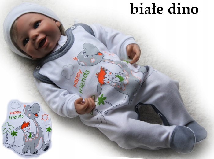 

Śpiochy śpioszki kaftanik 62 rozpinane bawełniane