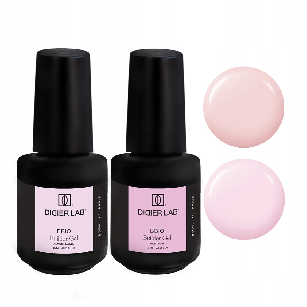 Didier Lab Sety: 2x Didier Lab Stavební Gel BBIO,Almost Naked Milky Pink