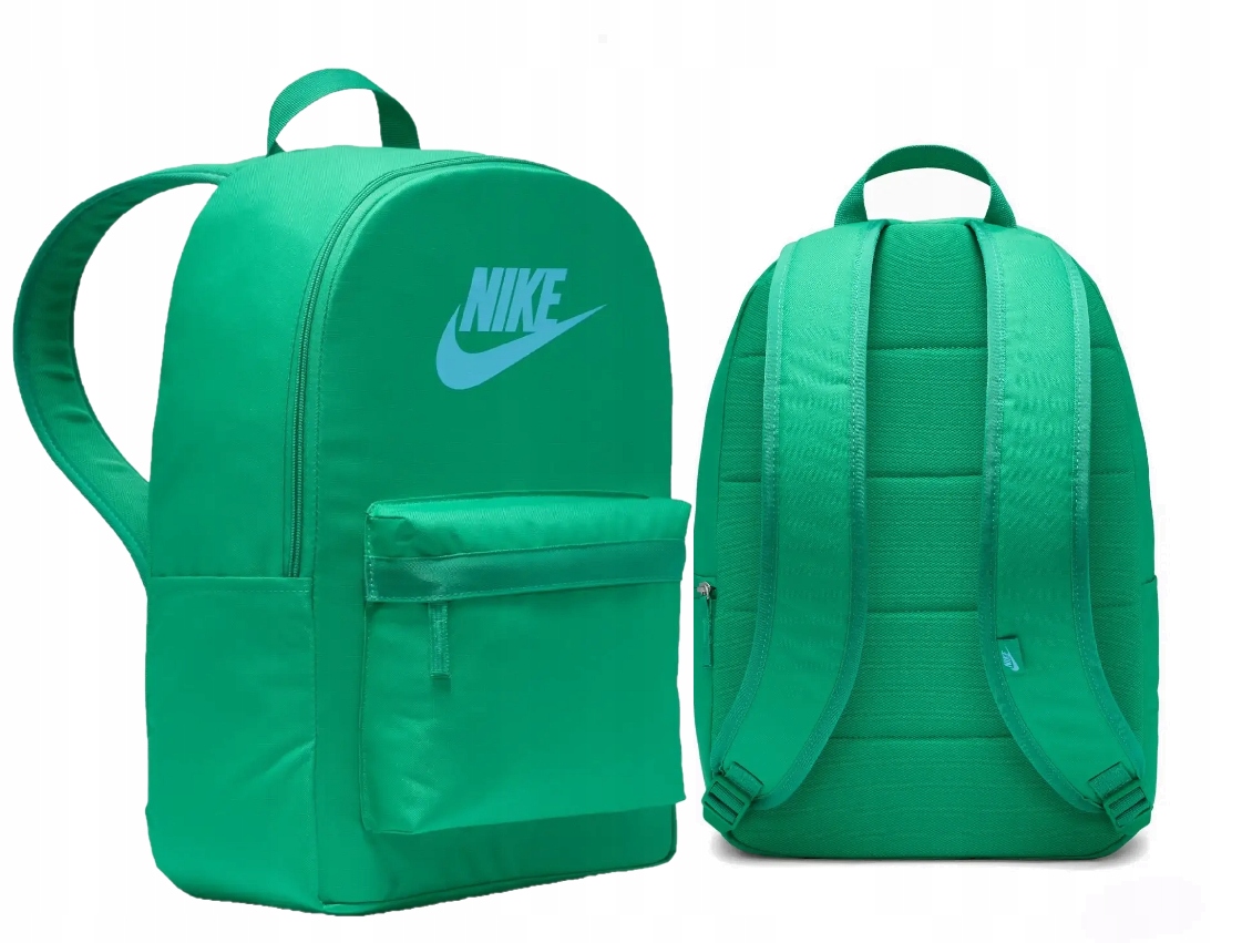 batoh nike pro mládež, jedna komora, zelený, prostorný, zářivý, světlý