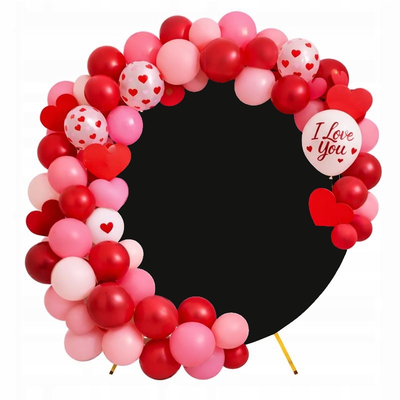 Set Rám Zlatý Kruh Pouzdro Na Balóny Stojan Halloween Stěna 200 cm