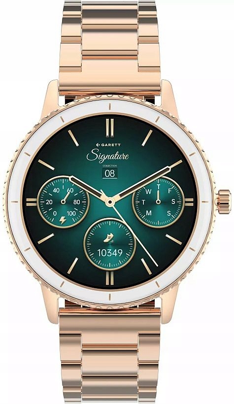 Elegantný Dámsky Smartwatch Garett Grace Ružovo-zlatý Slim Set Opasok