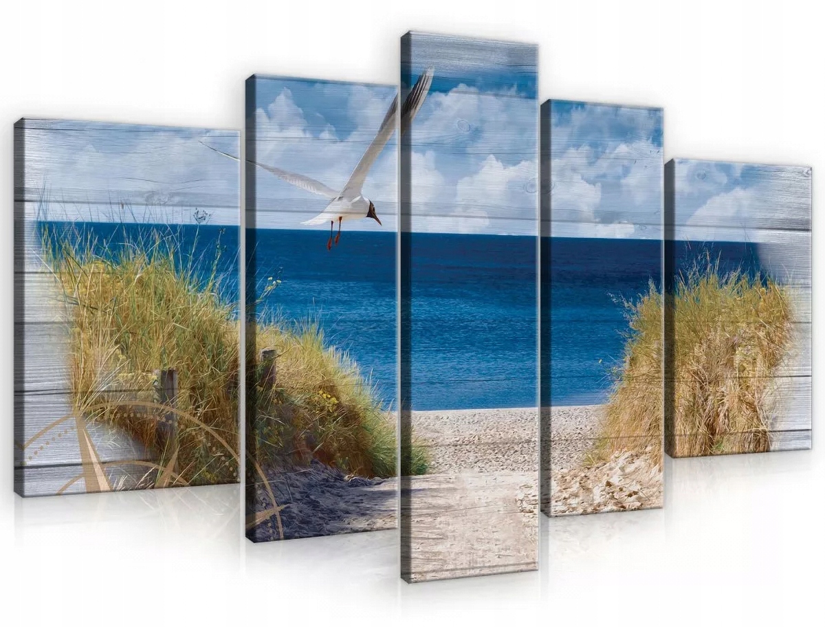 Obraz Na Plátne Canvas 170x100 More Pláž Mewa