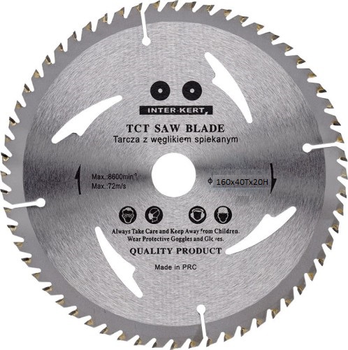 

Tarcza Widiowa Do Drewna duża 160 mm x 20 x 40T