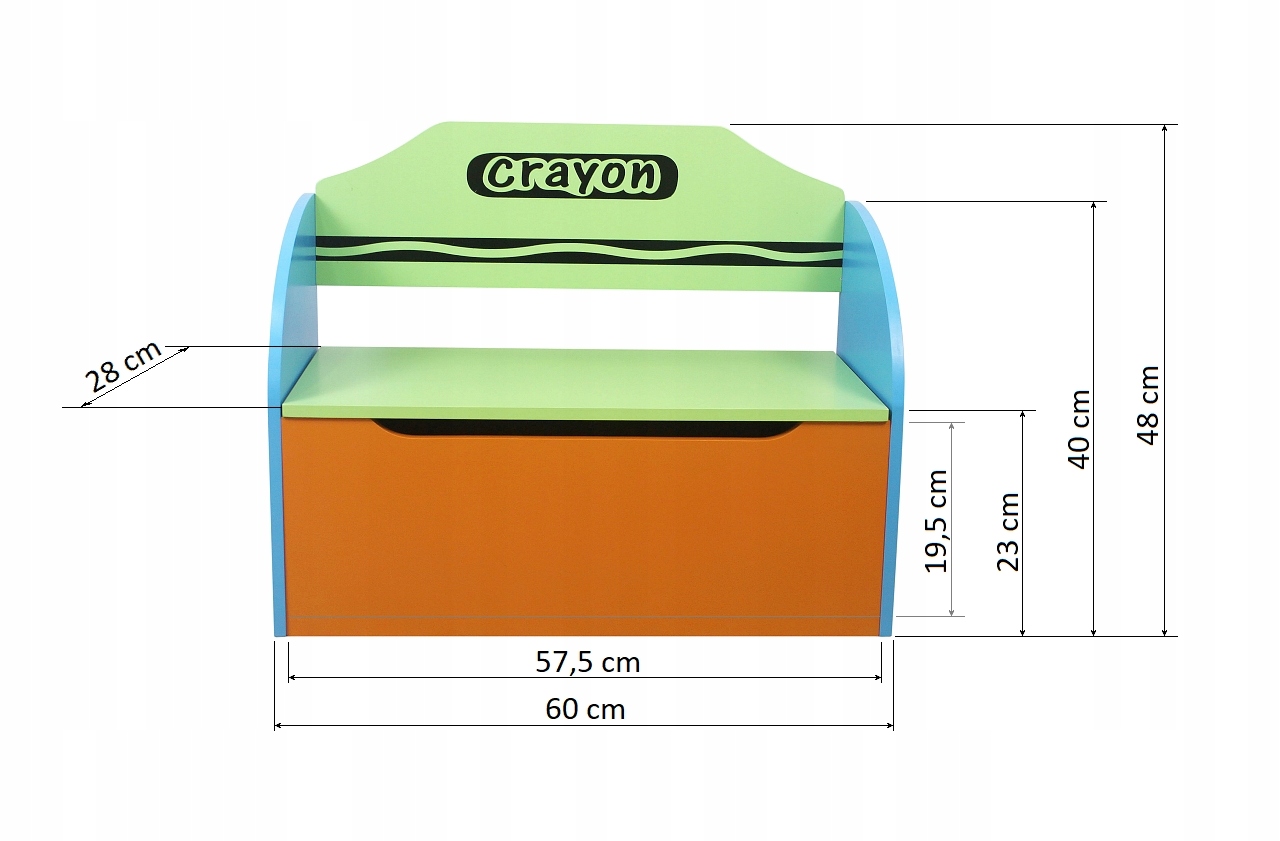 HIT! ŁAWECZKA DLA DZIECI ZE SCHOWKIEM - NOWOŚĆ! EAN (GTIN) 5907777421357
