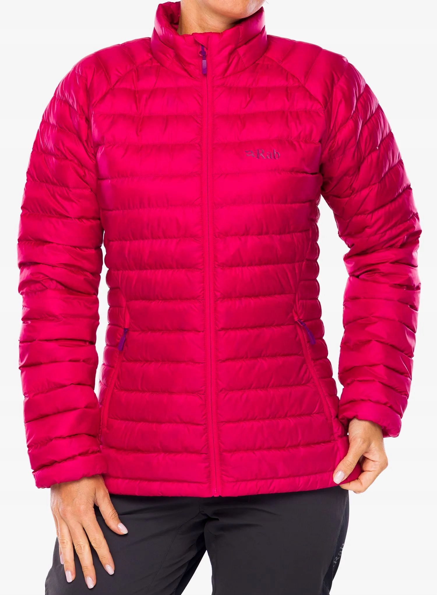 Dámská péřová bunda Rab Microlight Jacket watermelon 12 (M)