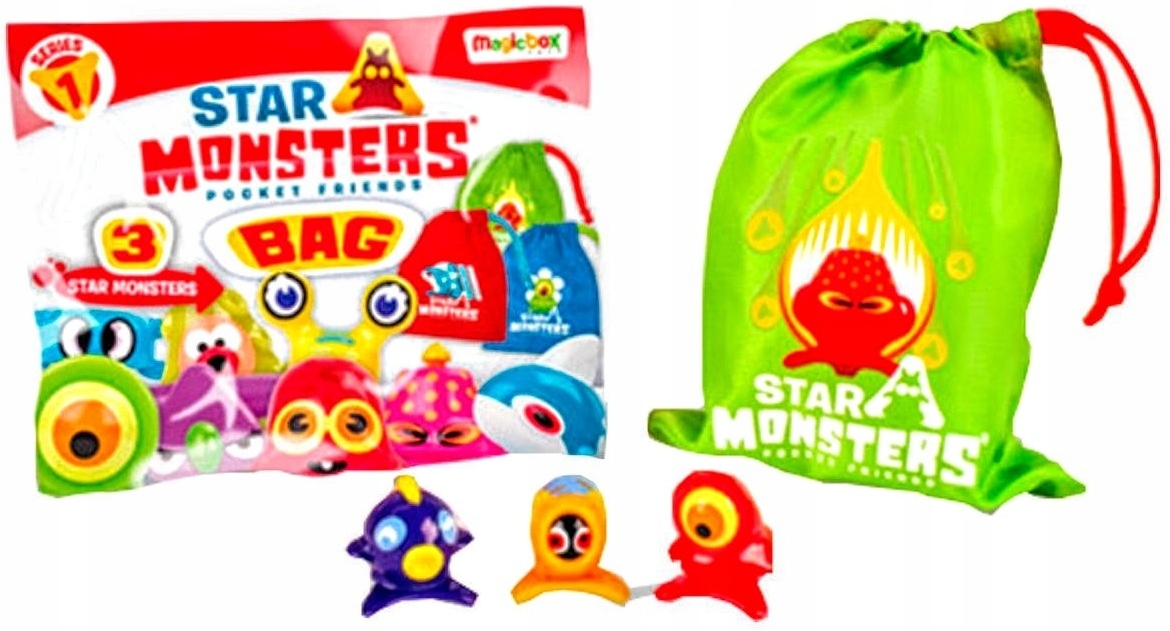 

Star Monsters Saszetka Niespodzienk 3 Figurki