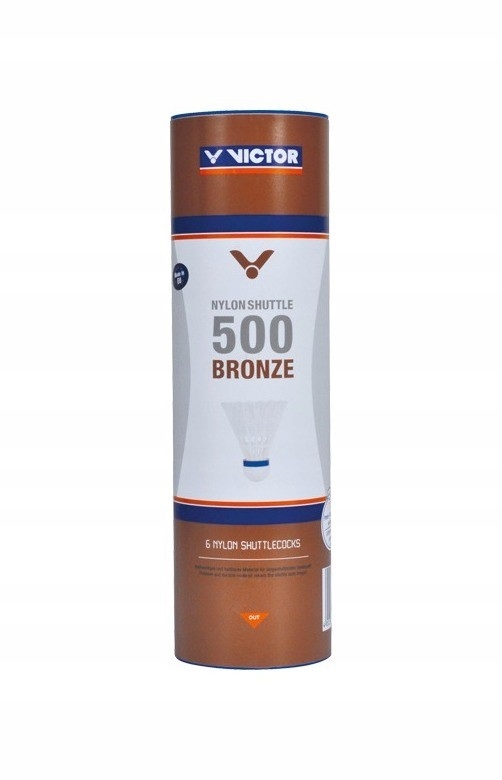Lotki nylonowe do badmintona Victor 500-żółte