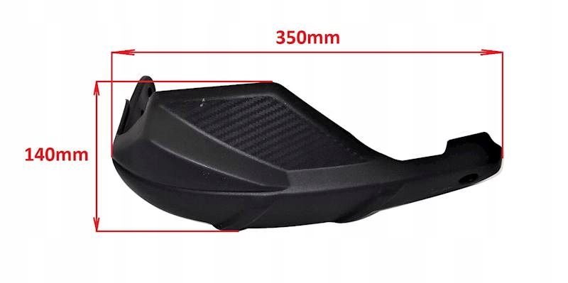 HANDBARY OSŁONY DŁONI QUAD ATV CZARNY KARBON Z ŚRUBKAMI EAN (GTIN) 5900802254302