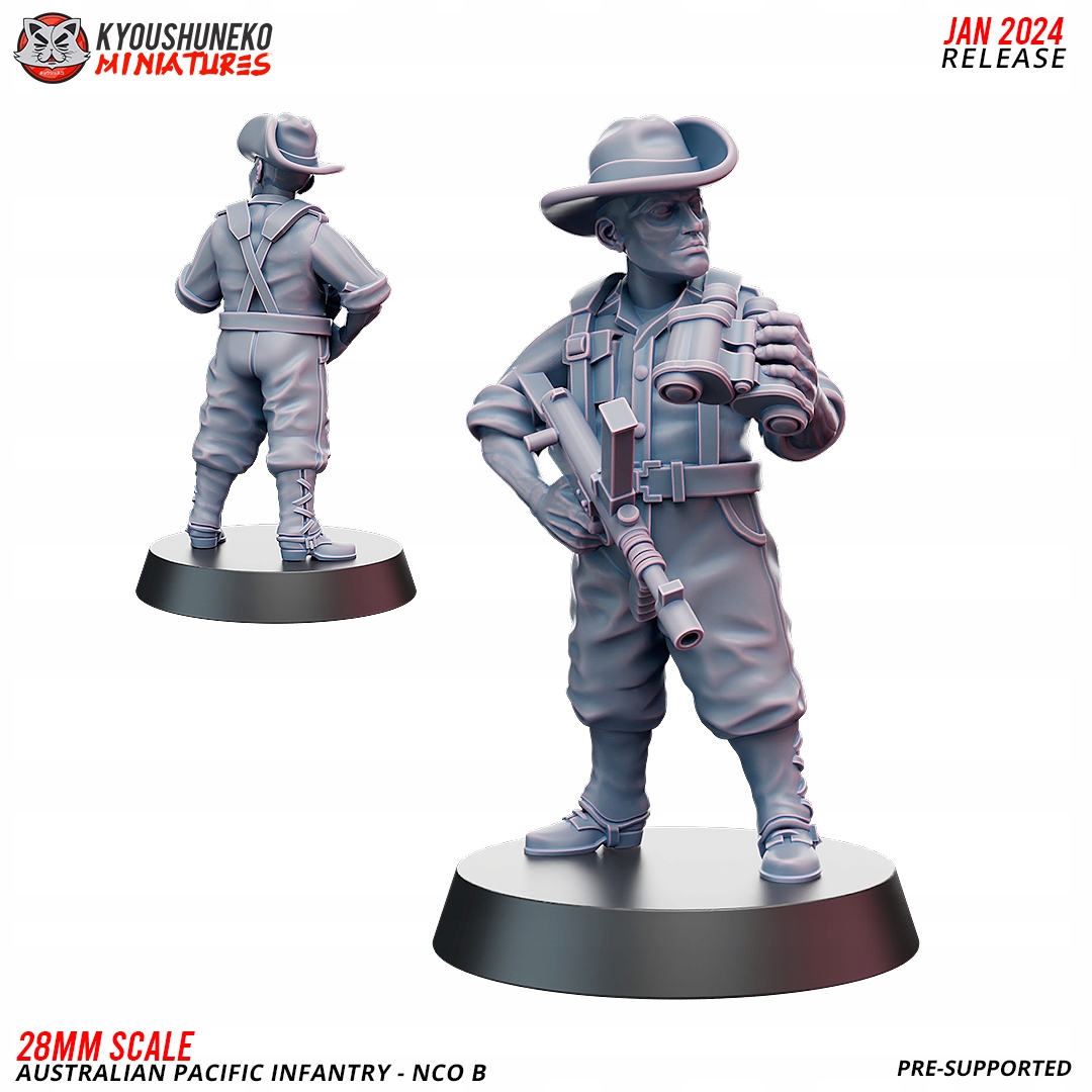 NCO B Australian Pacific Infantry Kyoushuneko Mini